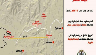 الجيش الوطني يدخل سوق الملاحيظ القريب من مسقط رأس عبدالملك الحوثي