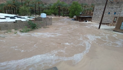 سلطة حضرموت تعلن مدينتي "حجر وميفع" مناطق منكوبة جراء السيول