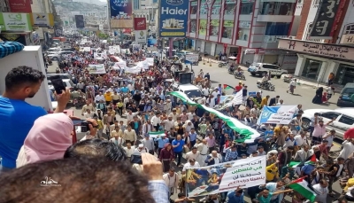 دعوات لتظاهرات حاشدة في تعز وأبين تنديداً بجرائم الاحتلال الإسرائيلي ونُصرة للمسجد الأقصى